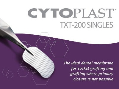 * Cytoplast™ TXT-200 Non-Resorbable High-Density PTFE Membrane